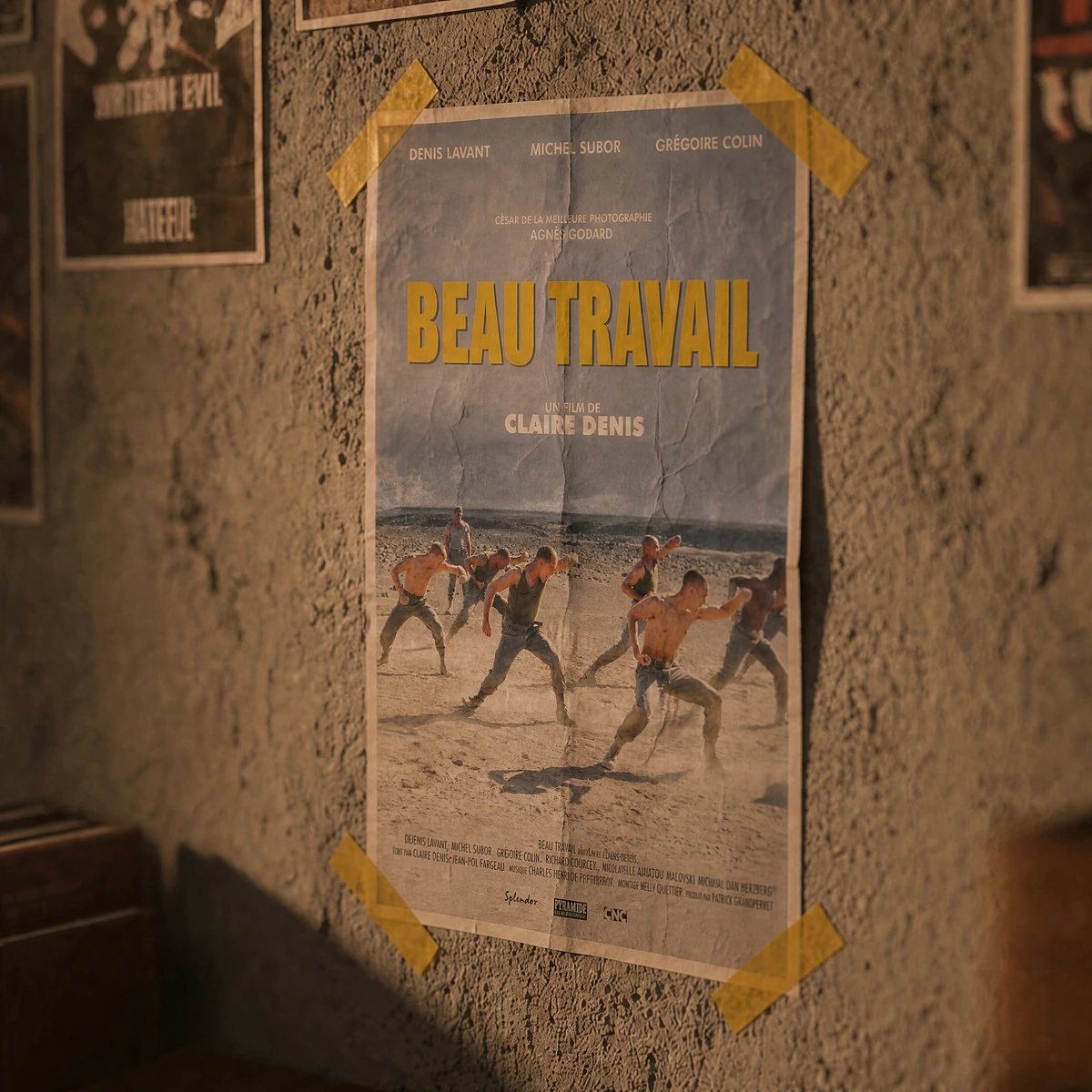 Her room: the film posters on the bedroom wall